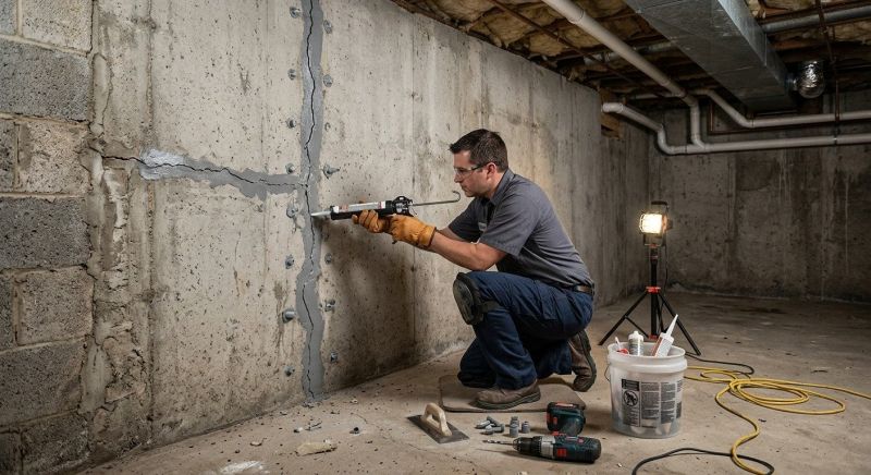 Basement Crack Repair in Seguin, TX