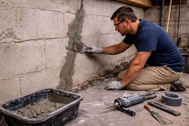 Foundation Crack Repair in Adkins, TX