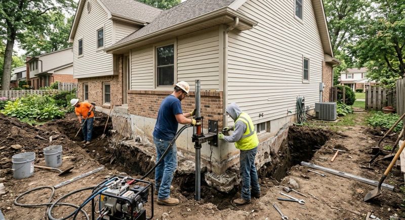 Foundation Settlement Repair in Seguin, TX
