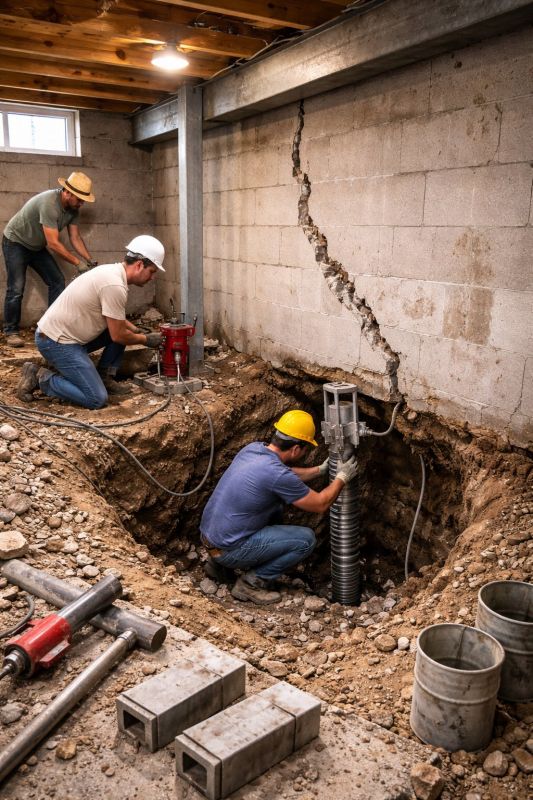 Foundation Structural Repair in Adkins, TX