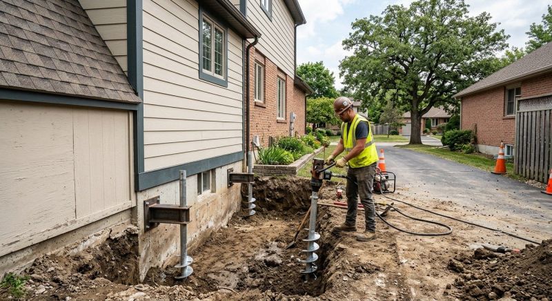 Helical Piers Installation in Seguin, TX