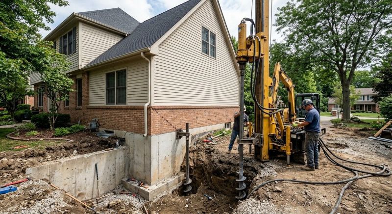 Helical Piers Installation in Seguin, TX