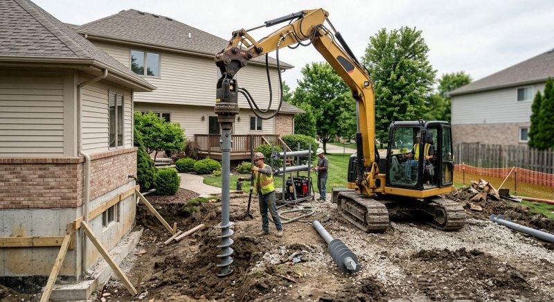 Helical Pile Installation in Seguin, TX