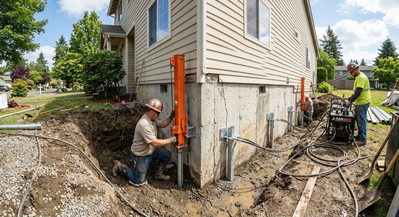 Sinking Foundation Repair in Cibolo, TX