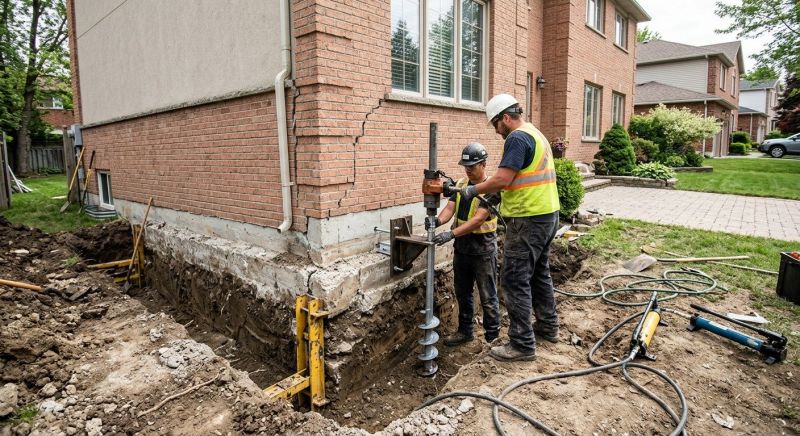 Sinking Foundation Repair in New Braunfels, TX