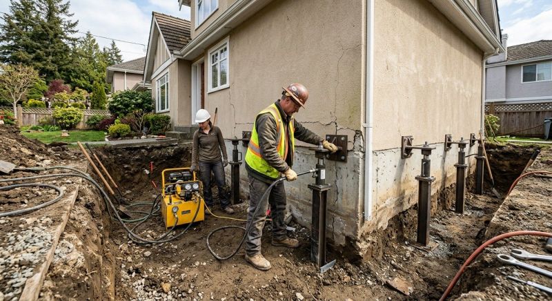 Sinking Foundation Repair in Schertz, TX