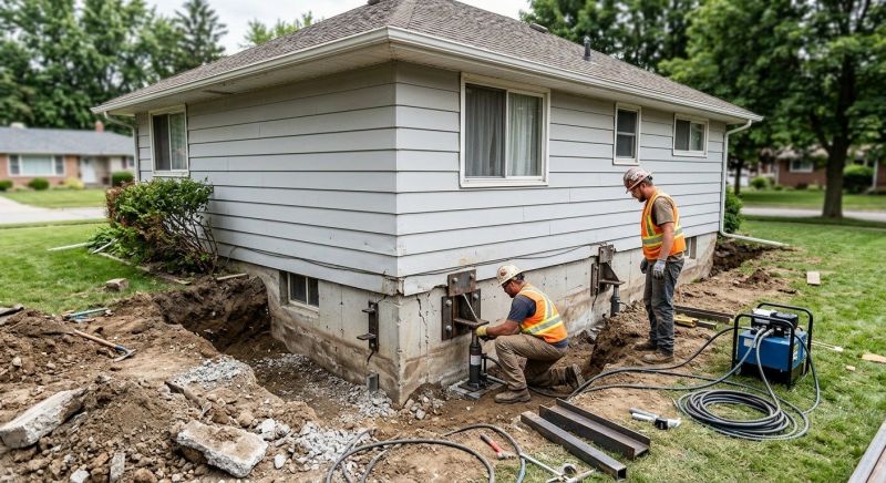 Sinking Foundation Repair in Universal City, TX