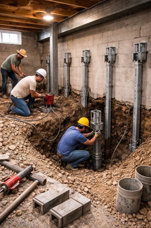 Structural Underpinning in Seguin, TX